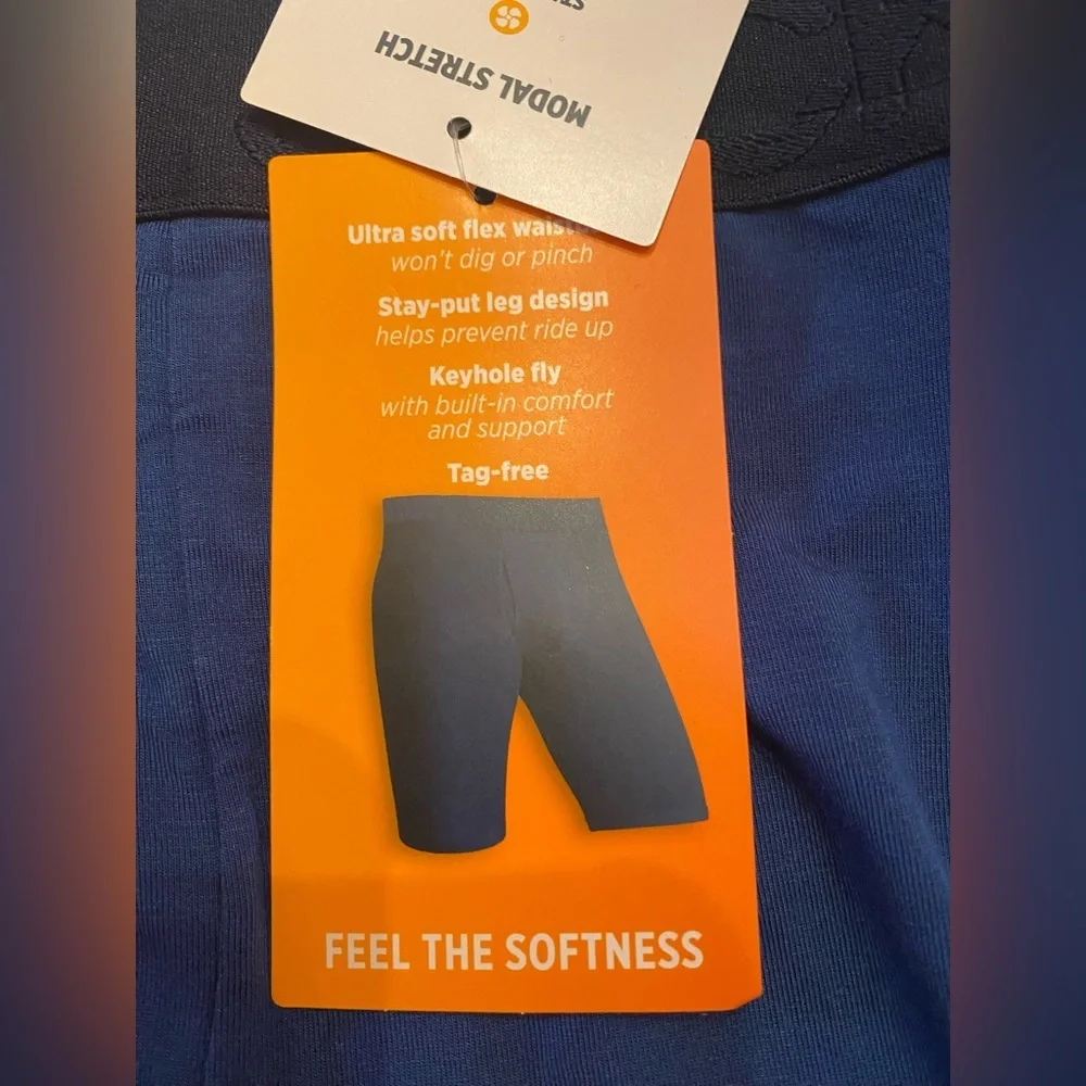 JOCKEY 2 PAIR LONG LEG BOXER BRIEFS ACTIVE ULTRA SOFT MODAL STRETCH MEDIUM 32-34